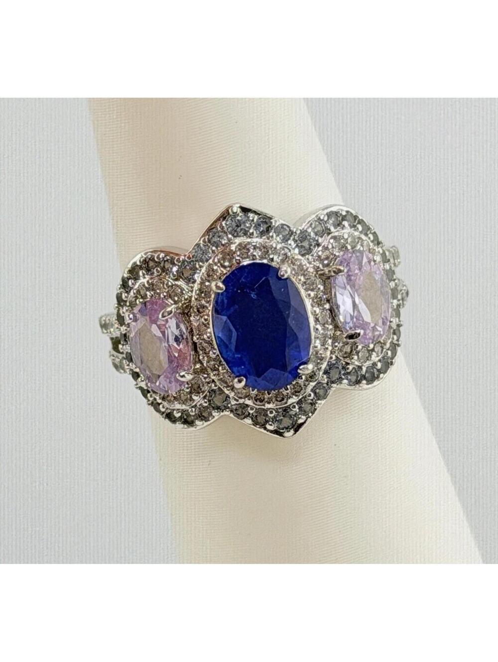 Bomb Party Sz 6 “All Good Things Sparkle” RBP6846 Twilight Sapphire & Tanzanite